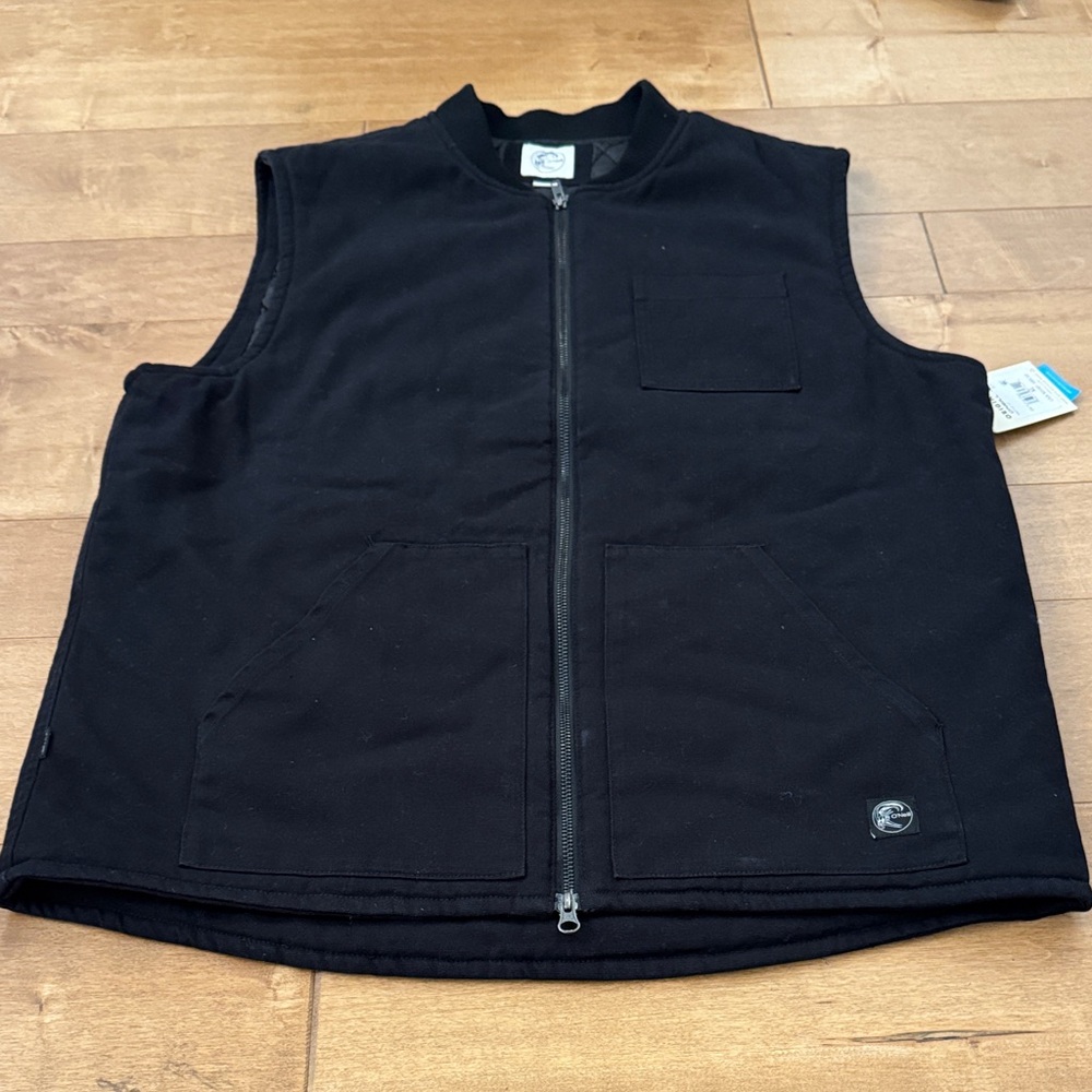 O'Neill Black Zip-Front Men's Work Vest